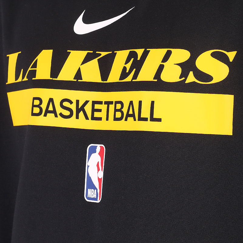 мужская черная толстовка Nike Dri-FIT NBA LA Lakers Spotlight Hoodie DN4620-010 - цена, описание, фото 2